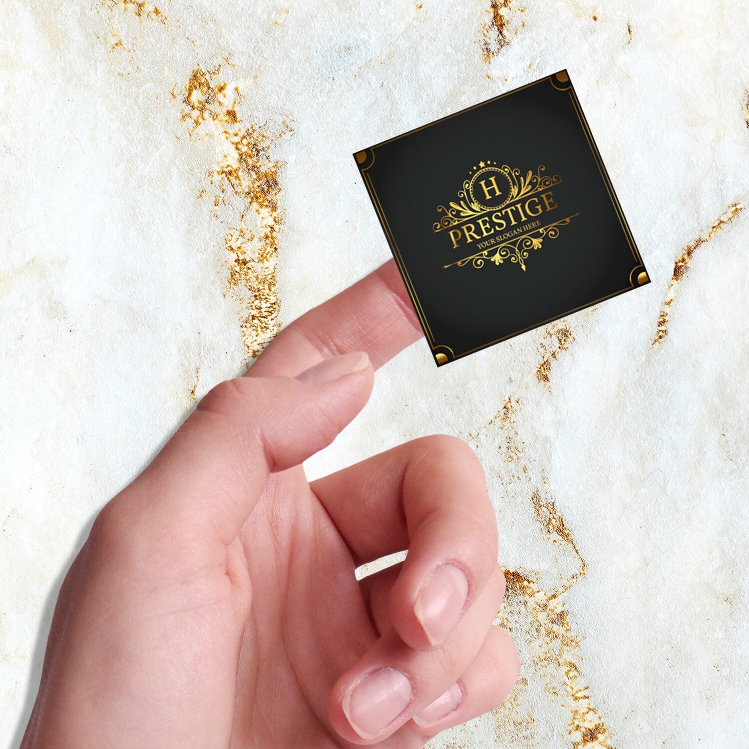 Square Laminated Paper Sticker Printing