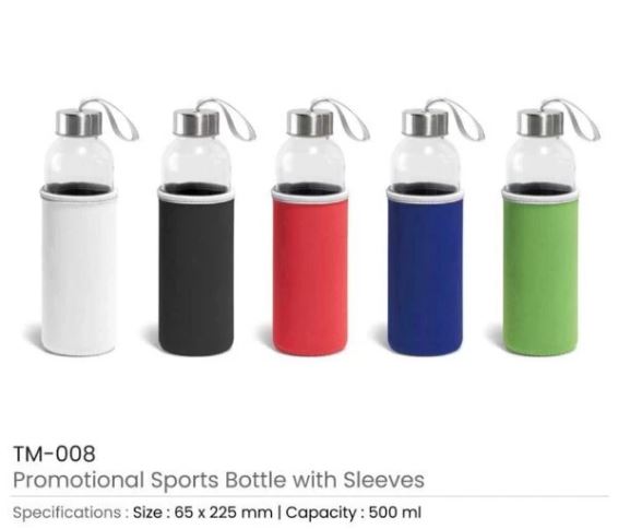 Customized Printing Coloured Sleeve Bottles 500ML TM-008