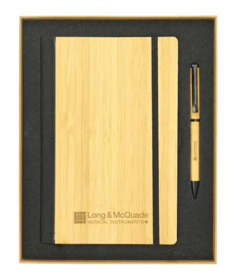 Bamboo Journal Set With A5 Size Notebook And Pen - GS-047