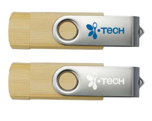 TG Bamboo Swivel USB Flash Drives 32GB Type C - USB-74-BM