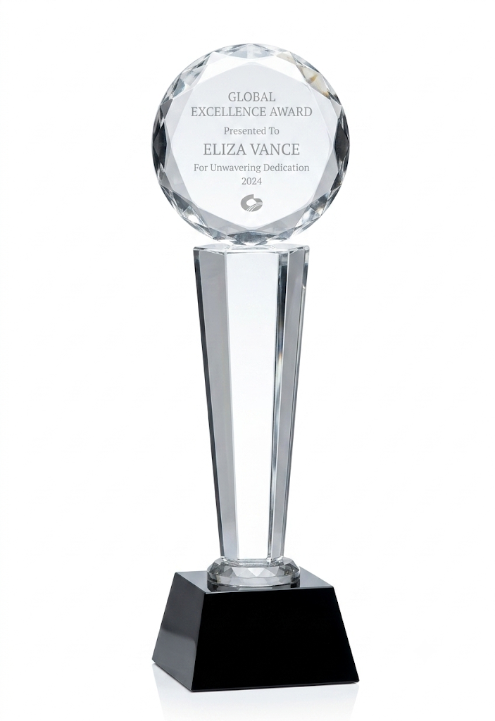 Diamond Cut Crystal Award
