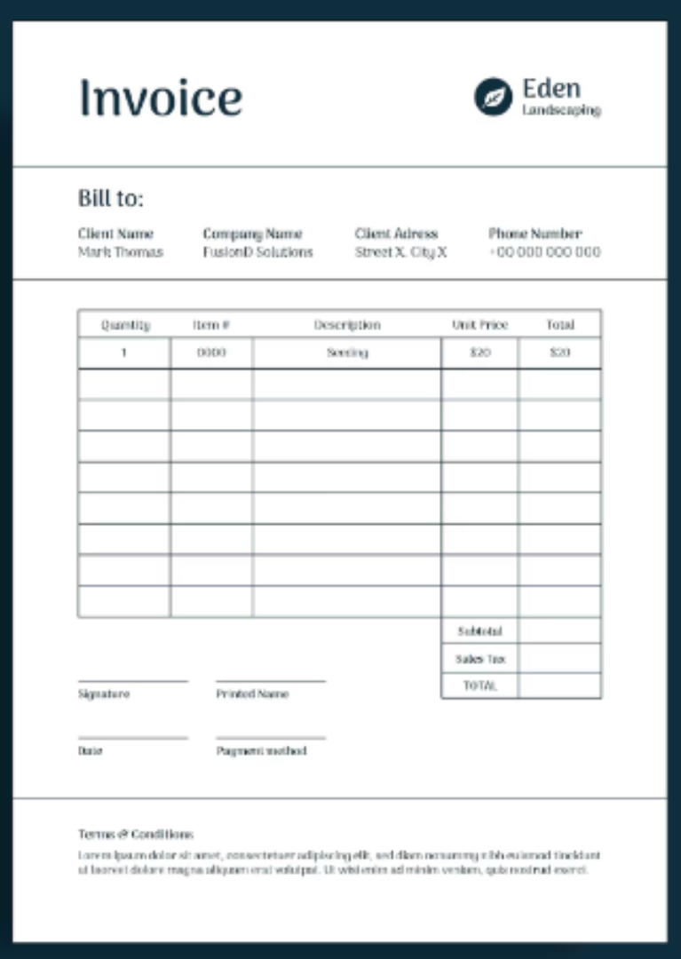 Invoice Book