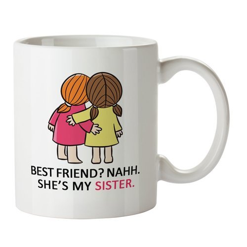 White Ceramic Mug With Printing