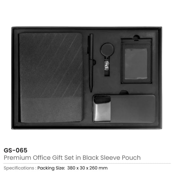 Premium Office Gift Set in Black Sleeve Pouch Ideal for Corporate Gifting