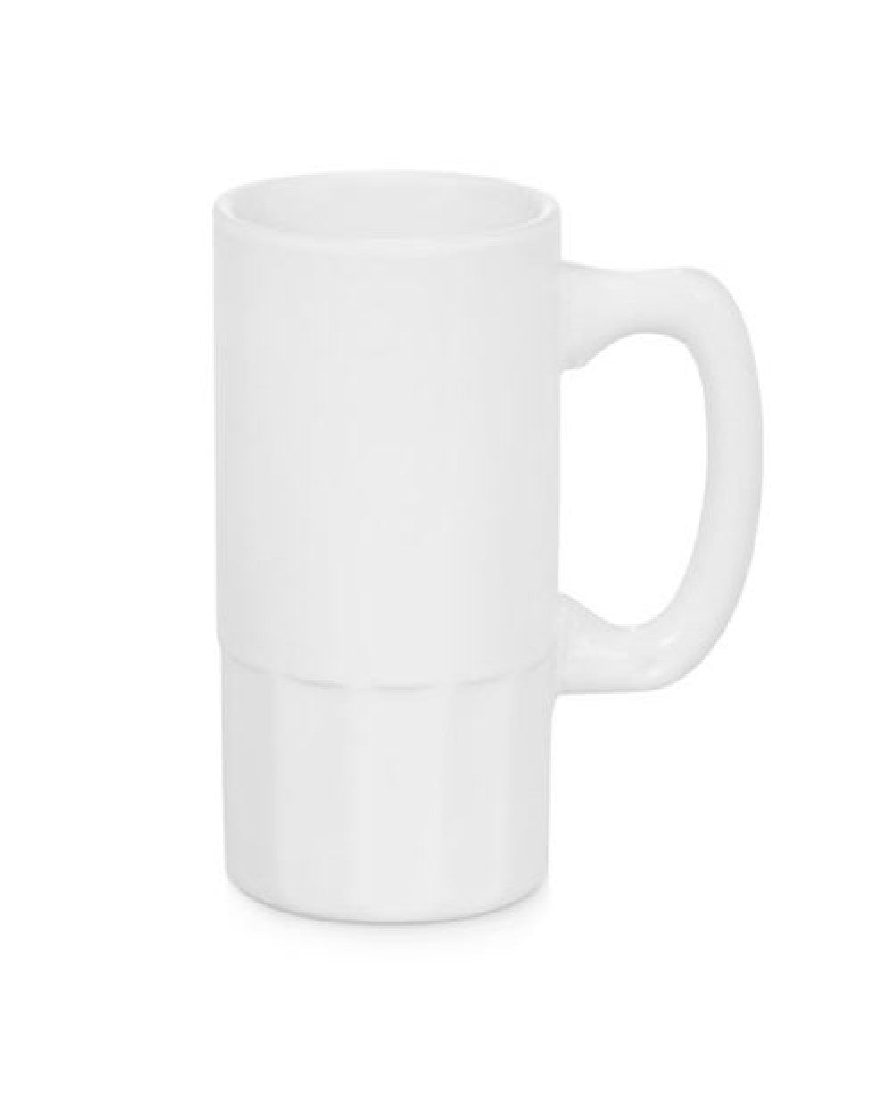 White Beer Mug With Printing