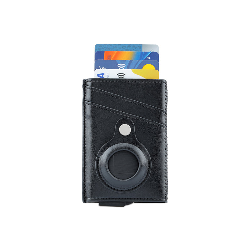 TROMSI - Santhome® PU Card Holder with Santhome Tag Pocket - Black