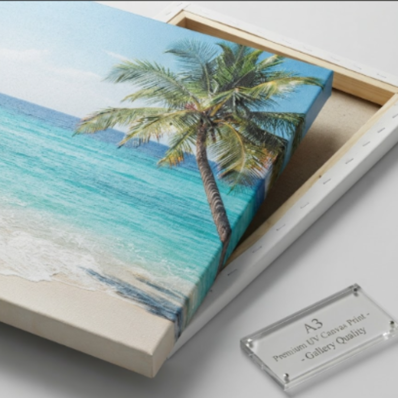 A3 canvas with UV printing