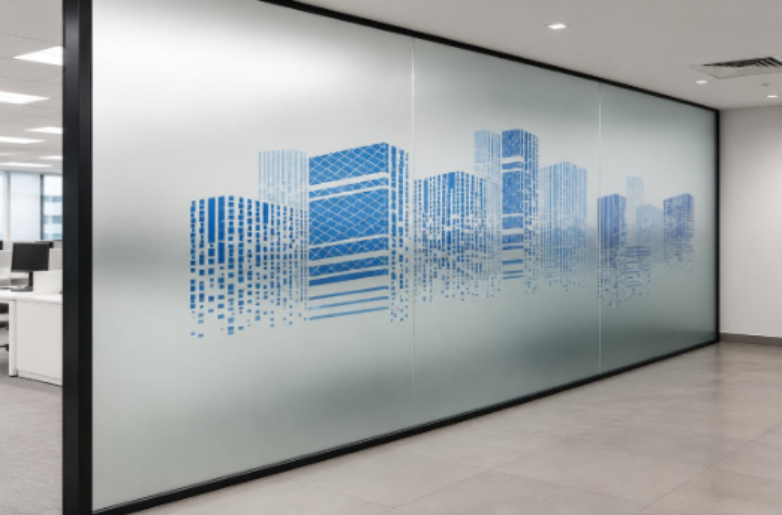 Frosted glass sticker