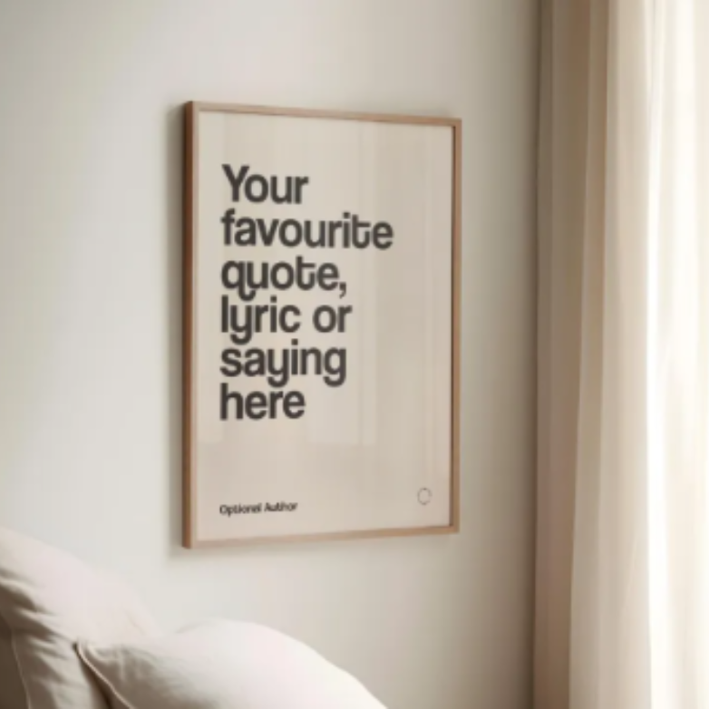 Custom Quote Wall Frame