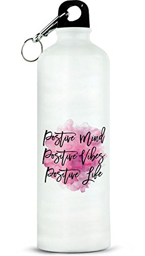 Stainlesss Steel White Bottle With Printing 750ml