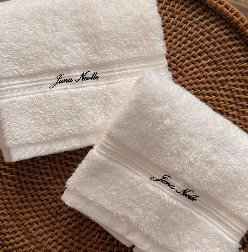 Custom Embroidered Hand Towels