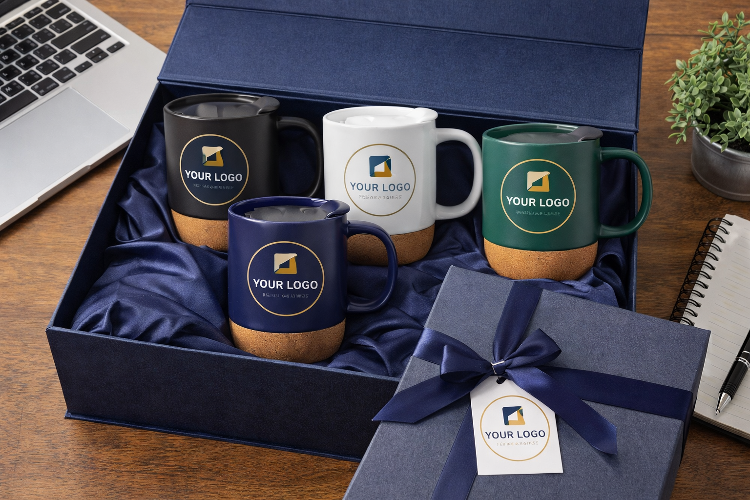 Heart Shape Mug Set With Printing