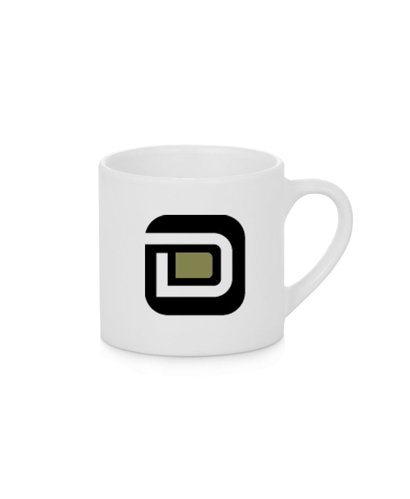White Mug With Printing 7cmx 7cm