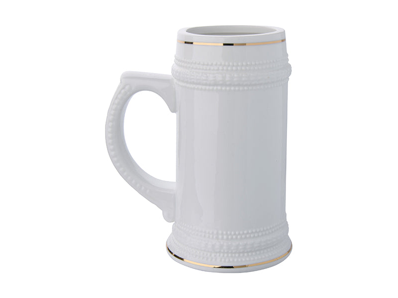 German Beer Mugs White