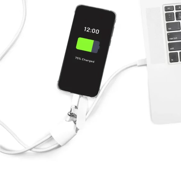 4 in 1 Lanyard Charging Cable 60W, 120cm Long with ID Hook & Phone Pad