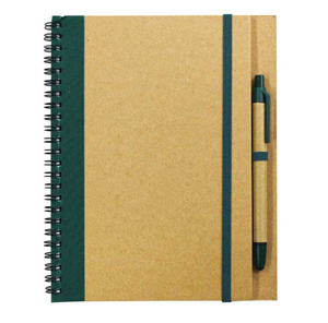 dark-green-personalized-promotional-recycled-notepad-with-pen-in-uae