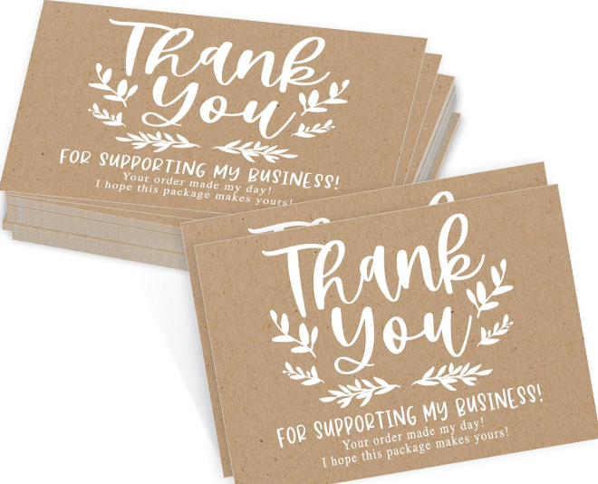 Thank you Cards 300Gsm Kraft Paper