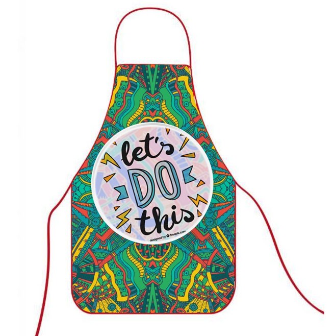 Fully or Completely Printed Fashionable Sublimation Aprons for Events, Parties, Kitchen, Bar, Restaurant or for Medical (Close Mesh Soft & Light Weight Material)